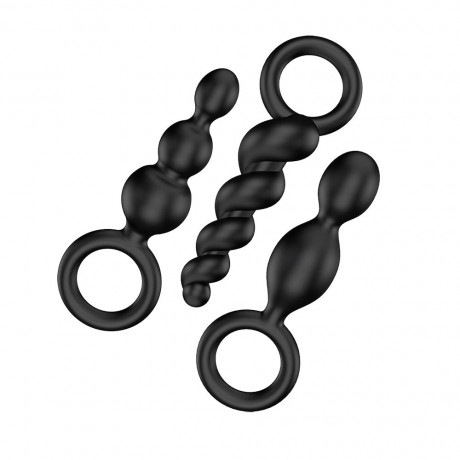 Satisfyer Booty Call Set Of 3 Black Anal Plugs Satisfyer Booty Call Set Of 3 Black Anal Plugs