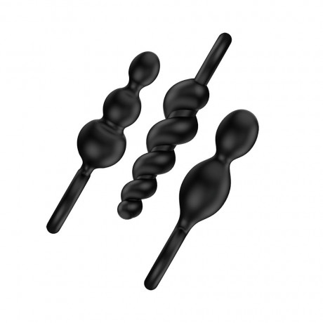 Satisfyer Booty Call Set Of 3 Black Anal Plugs Satisfyer Booty Call Set Of 3 Black Anal Plugs
