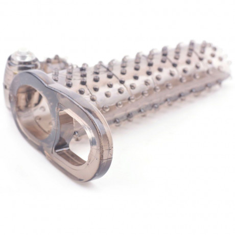 Black Sleeve With Bumps And Bullet Vibrator Black Sleeve With Bumps And Bullet Vibrator