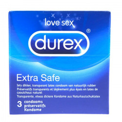 Durex Extra Safe x 3 Condoms Durex Extra Safe x 3 Condoms