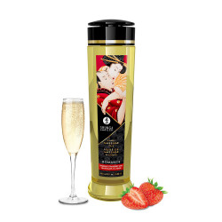Shunga Massage Oil Romance Sparkling Strawberry Wine 240ml Shunga Massage Oil Romance Sparkling Strawberry Wine 240ml