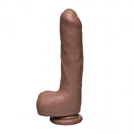 The D Uncut D 9 Inch Caramel Dildo With Balls The D Uncut D 9 Inch Caramel Dildo With Balls