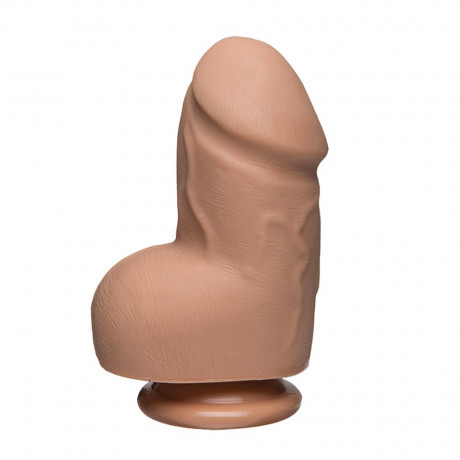 The D Fat D 6 Inch Vanilla Dildo With Balls The D Fat D 6 Inch Vanilla Dildo With Balls