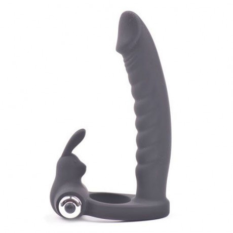 Fun Bunny Teaser Vibrating Rabbit Cock Ring Black Fun Bunny Teaser Vibrating Rabbit Cock Ring Black