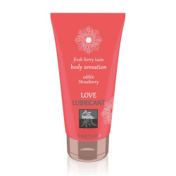 Shiatsu Love Lubricant Edible Strawberry 75ml Shiatsu Love Lubricant Edible Strawberry 75ml