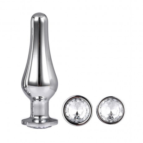 Gleaming Butt Plug Set Silver Gleaming Butt Plug Set Silver