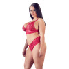 Cottelli Plus Size Red Lace Bra And Briefs Cottelli Plus Size Red Lace Bra And Briefs