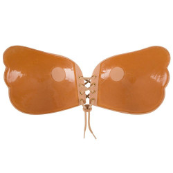 Flesh Coloured Adhesive Bra With Lacing Flesh Coloured Adhesive Bra With Lacing