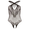 Lace Body Suit With Open Crotch