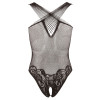 Lace Body Suit With Open Crotch