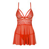 Obsessive Babydoll And String Red