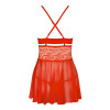Obsessive Babydoll And String Red Obsessive Babydoll And String Red