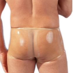 Latex Boxers With Penis Sleeve Clear Latex Boxers With Penis Sleeve Clear