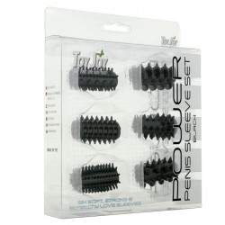 Toy Joy Black Power Penis Sleeve Set Toy Joy Black Power Penis Sleeve Set