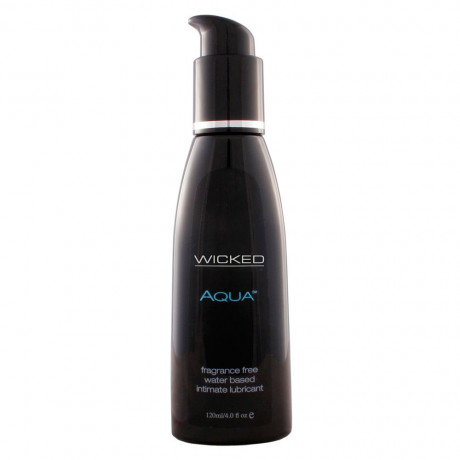 Wicked Aqua Fragrance Free Water Based Lube 120ml Wicked Aqua Fragrance Free Water Based Lube 120ml