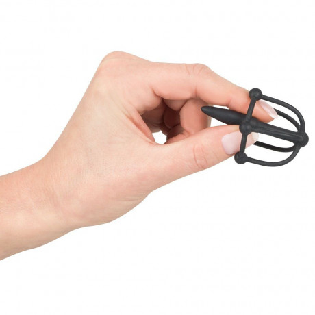 Silicone Penis Plug WIth Glans Cage Silicone Penis Plug WIth Glans Cage