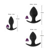 Black Velvet Silicone Three Piece Anal Training Set Black Velvet Silicone Three Piece Anal Training Set
