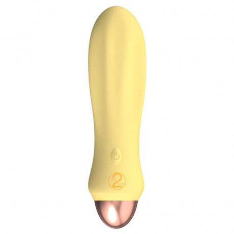 Cuties Silk Touch Rechargeable Mini Vibrator Yellow