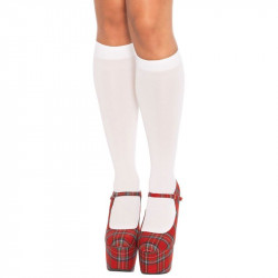 Leg Avenue Nylon Knee Highs White UK 8 to 14 Leg Avenue Nylon Knee Highs White UK 8 to 14