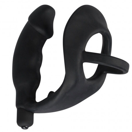 Black Velvets Cock Ring And Vibrating Anal Plug Black Velvets Cock Ring And Vibrating Anal Plug