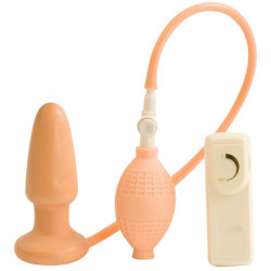 Inflatable Vibrating Flesh Butt Plug Inflatable Vibrating Flesh Butt Plug