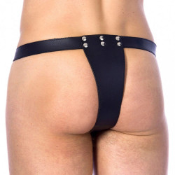 Double Leather Brief With Penis Hold And Dildo Double Leather Brief With Penis Hold And Dildo