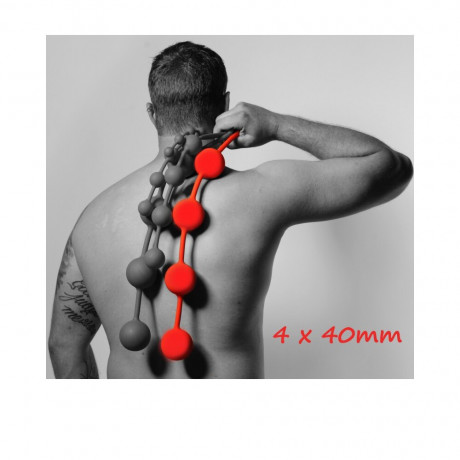 Red Quartet Anal Balls 4cm Red Quartet Anal Balls 4cm