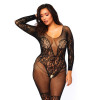 Leg Avenue Vine Lace And Net Bodystocking UK 18 to 22