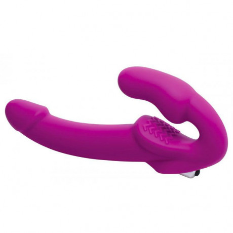Evoke Vibrating Strapless Silicone Strapon Dildo