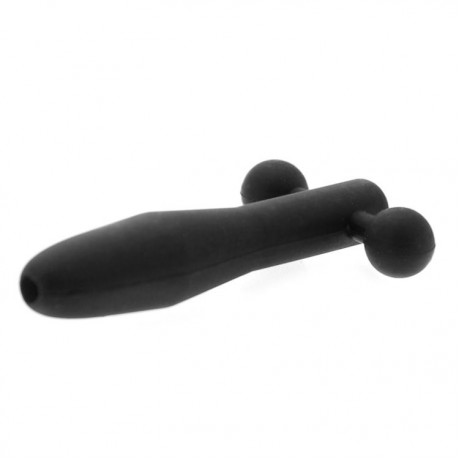 The Hallows Silicone CumThru Barbell Penis Plug