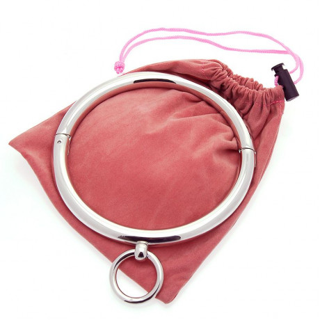 Ladies Rolled Steel Collar With Ring