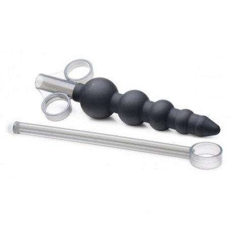 Master Series Silicone Graduated Beads Lube Launcher Master Series Silicone Graduated Beads Lube Launcher