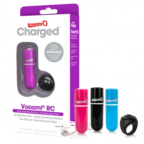 Screaming O Charged Vooom Pink Remote Control Bullet Vibe Screaming O Charged Vooom Pink Remote Control Bullet Vibe