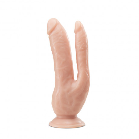Dr. Skin Dual 8 Inch Dual Penetrating Dildo With Suction Cup Dr. Skin Dual 8 Inch Dual Penetrating Dildo With Suction Cup