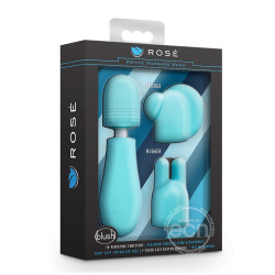 Rose Petite Massage Wand Kit Blue