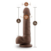 Dr Skin Realistic Cock Basic 7 Inch Chocolate Dildo Dr Skin Realistic Cock Basic 7 Inch Chocolate Dildo