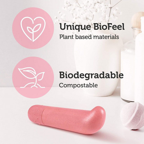 Gaia Biodegradable Eco G Spot Coral Mini Vibrator Gaia Biodegradable Eco G Spot Coral Mini Vibrator