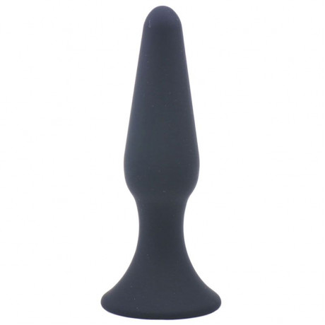 Medium Classic Black Silicone Butt Plug Medium Classic Black Silicone Butt Plug
