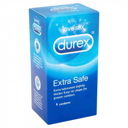Durex Extra Safe 6 Pack Condoms Durex Extra Safe 6 Pack Condoms
