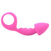 Pink Silicone Curved Comfort Butt Plug Pink Silicone Curved Comfort Butt Plug