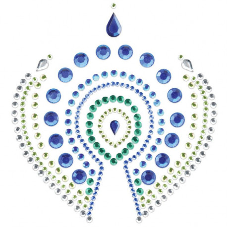 Bijoux Indscrets Flamboyant Body Jewelery Blue And Green