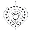 Bijoux Indscrets Flamboyant Body Jewelery Black And Silver