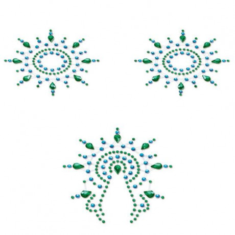 Petits Joujoux Gloria Green Nipple And Vagina Pasties