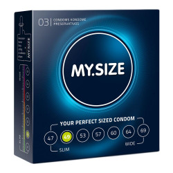 My.Size Natural Latex Condom 49 Width 3 PCS My.Size Natural Latex Condom 49 Width 3 PCS