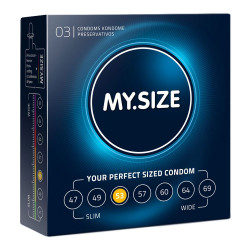 My.Size Natural Latex Condom 53 Width 3 PCS My.Size Natural Latex Condom 53 Width 3 PCS