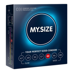My.Size Natural Latex Condom 60 Width 3 PCS My.Size Natural Latex Condom 60 Width 3 PCS