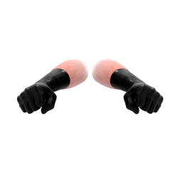 Fist It Black Latex Short Gloves Fist It Black Latex Short Gloves