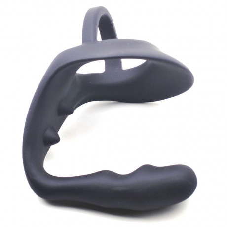 Prostate Massager With Ball Stretcher Cockring