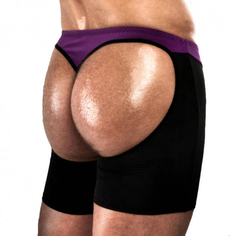 Passion Violet And Black Shorts Passion Violet And Black Shorts