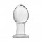 Crystal Premium Glass Medium Butt Plug